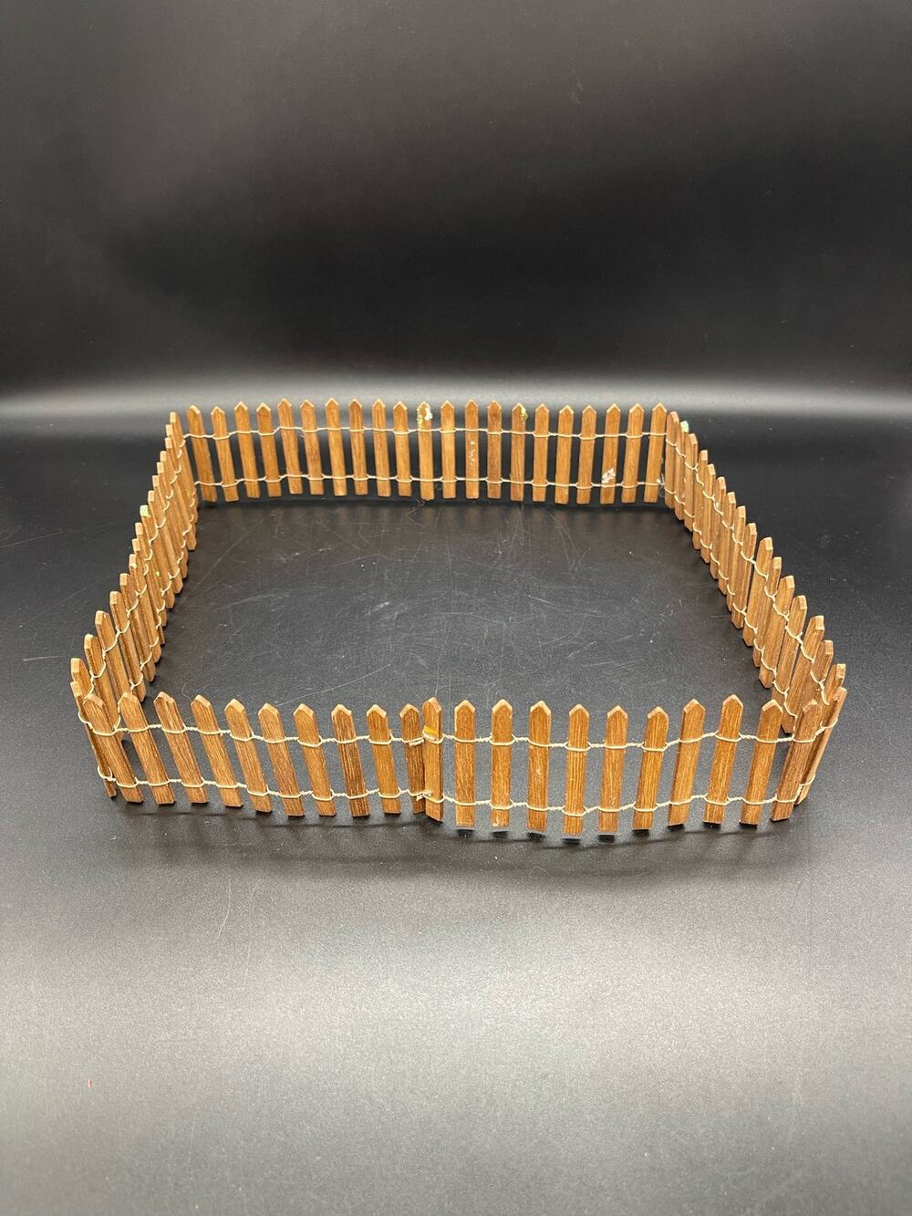 Dept 56 Roll of Wood Picket Fencing Fence Brown 35.5" Long 2" Tall